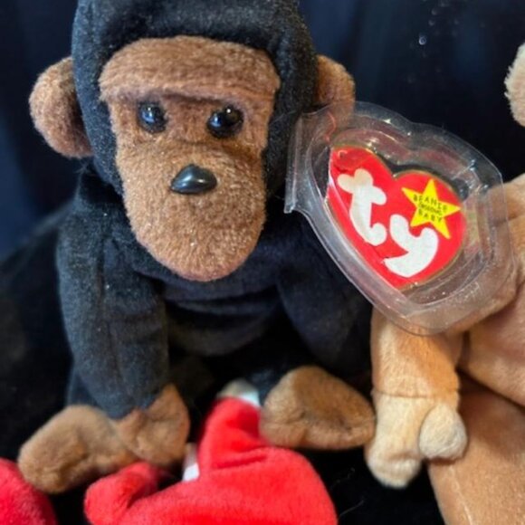 1995-1998 Ty Beanie Baby Lot Snort Peanut Bongo Congo Scoop Prickles Puffer NICE - Picture 2 of 8